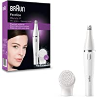 Los mejores  - Braun Face 810 - Depiladora facial con cepillo limpiador facial- color blanco